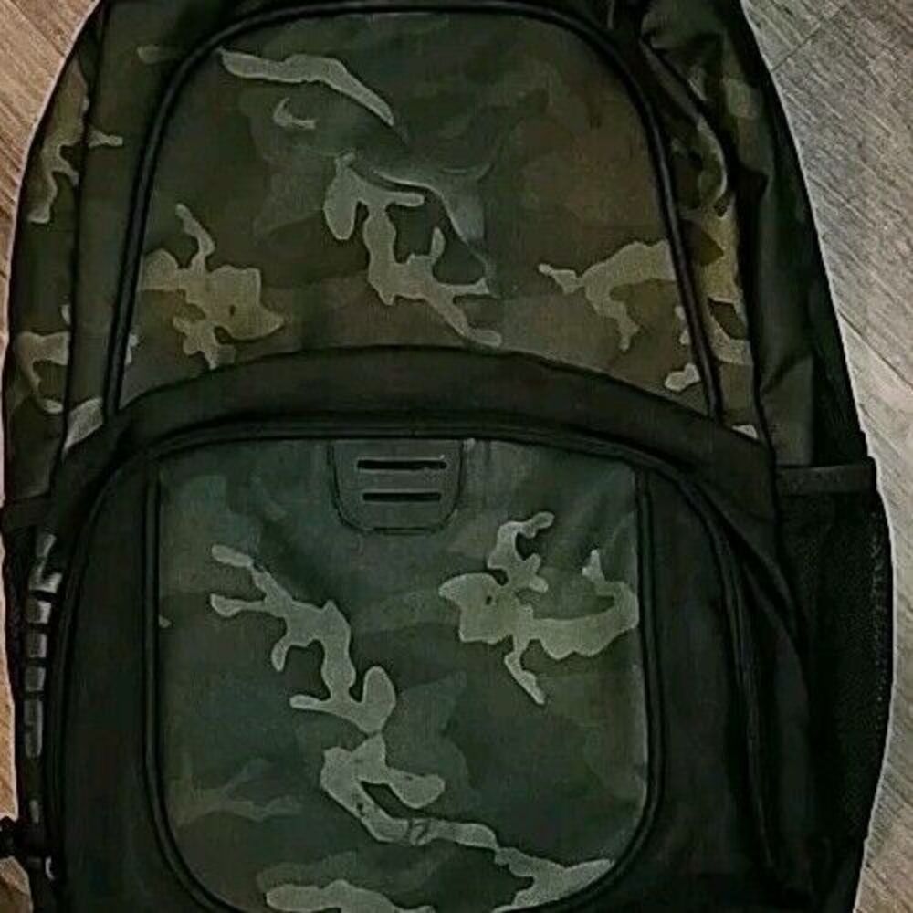 Puma Camo Backpack Black Green Layered